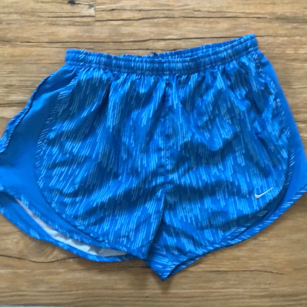 Nike blue and white shorts